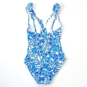 Lilly Pulitzer Vivek One-Piece Swimsuit, Turquoise Oasis, Women's 4